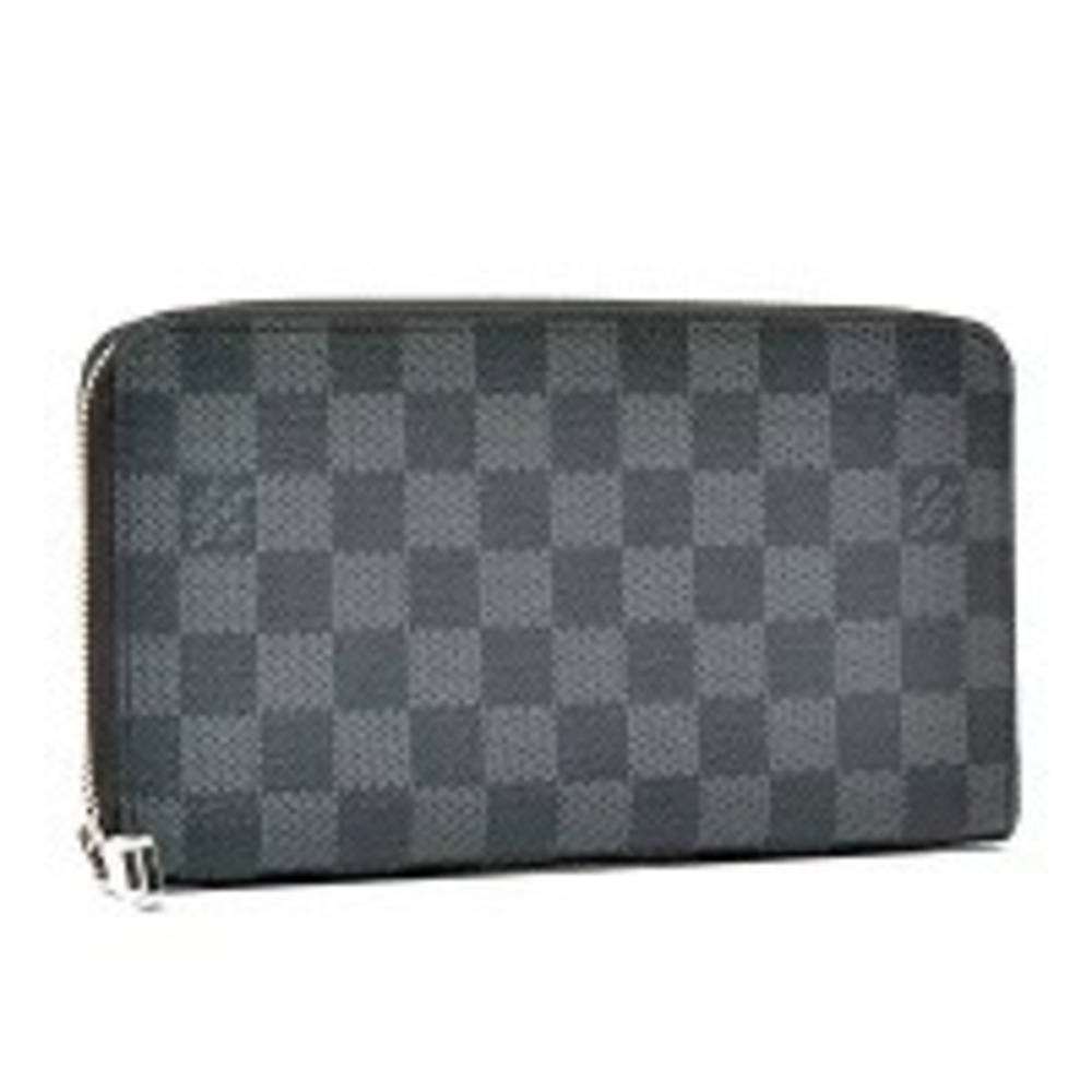 Louis Vuitton Zippy Organizer NM Round Zip Wallet Damier Graphite Black